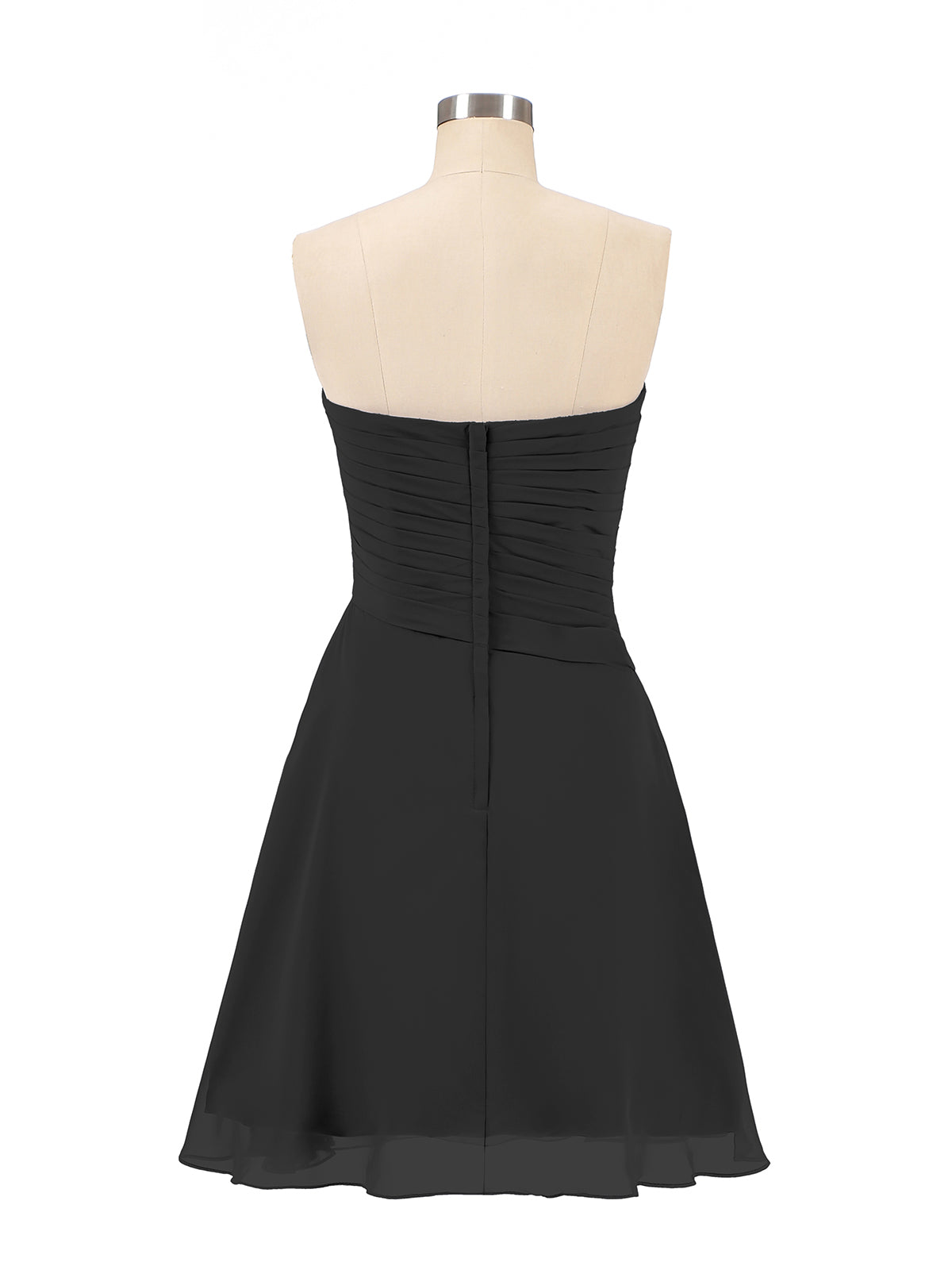 Chiffon Mini Short Dresses with Sweethart Plum